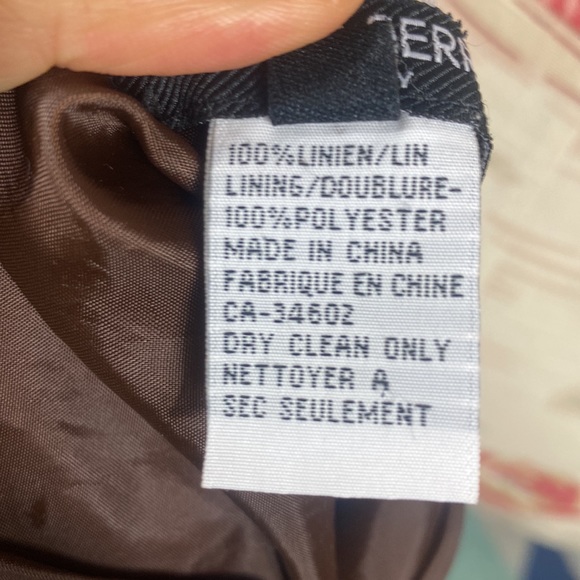 329. Mario Serrani 100%linen knee length skirt size 8 - Picture 10 of 10